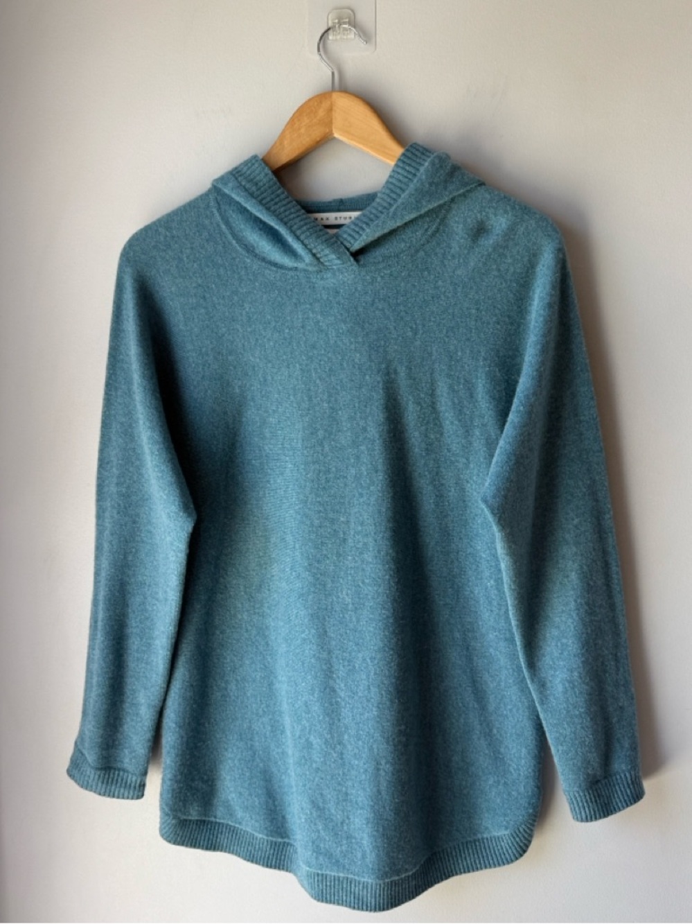 Max Studio Cashmere Hooded Sweater Large